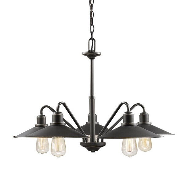 Z-Lite Casa 5 Light Chandelier, Olde Bronze & Olde Bronze 613-5-OB - main